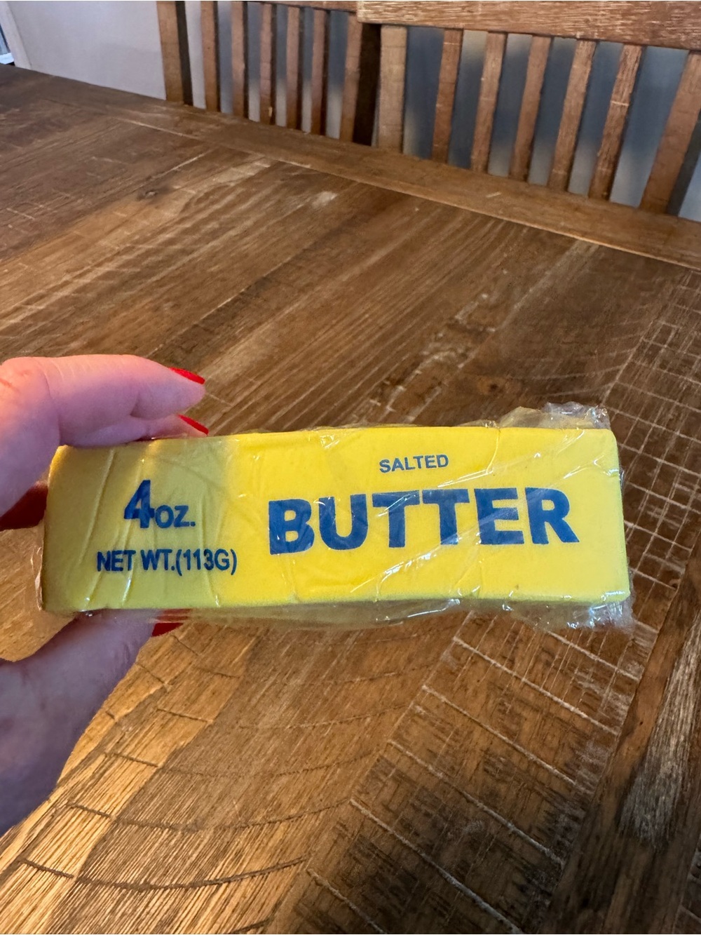 Butter Salted Stick in Yellow and Blue Wrapper